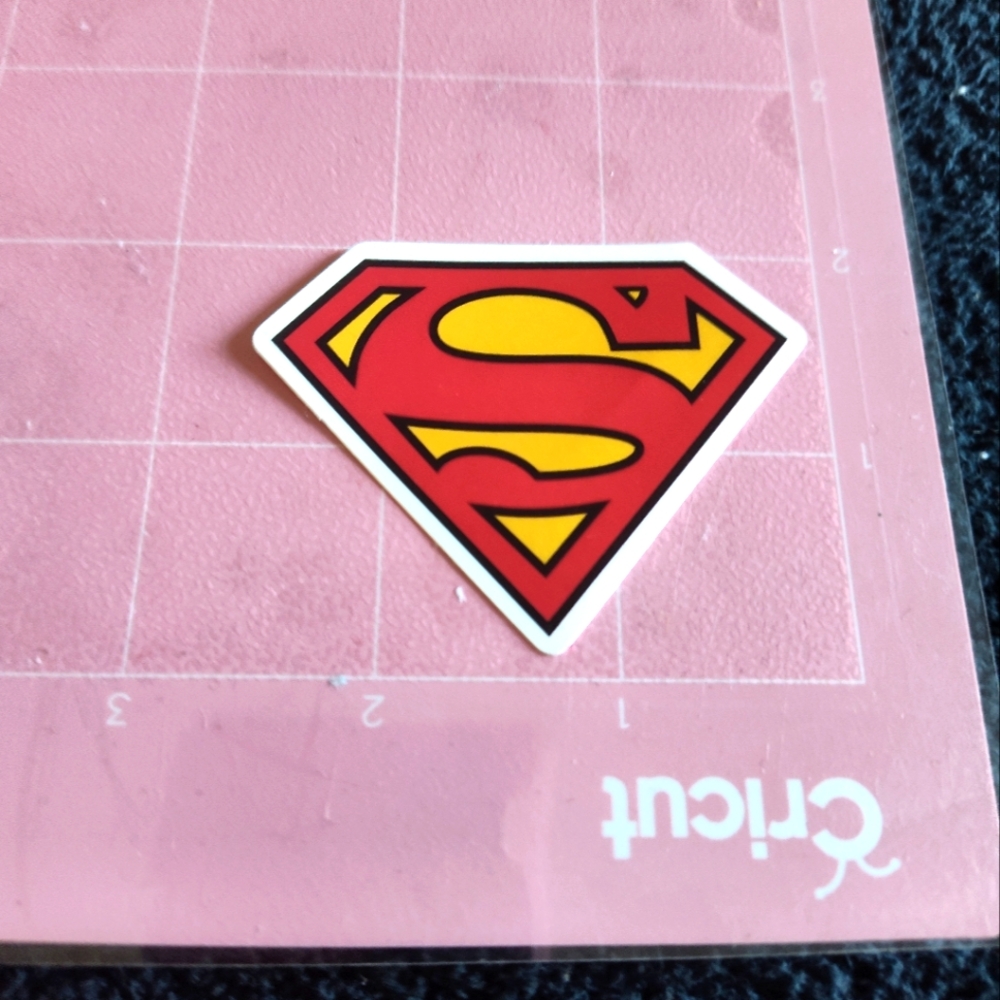 💙 Superman Red Yellow White Logo Sticker